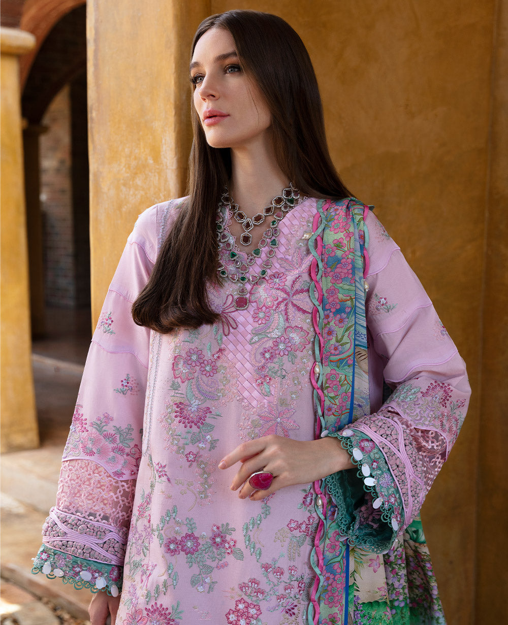 Republic Womenswear | Ilana Eid Luxury Lawn | Aveline - House Of Hania