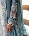 Republic Womenswear | Ilana Eid Luxury Lawn | Azure - House Of Hania