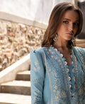 Republic Womenswear | Ilana Eid Luxury Lawn | Azure - House Of Hania
