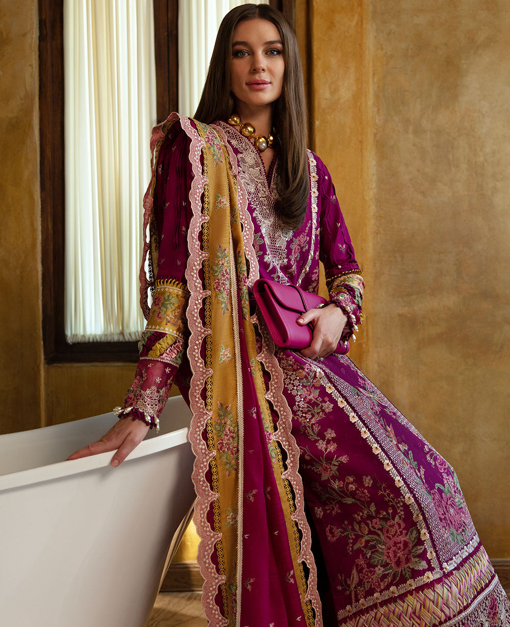 Republic Womenswear | Ilana Eid Luxury Lawn | Camille - House Of Hania