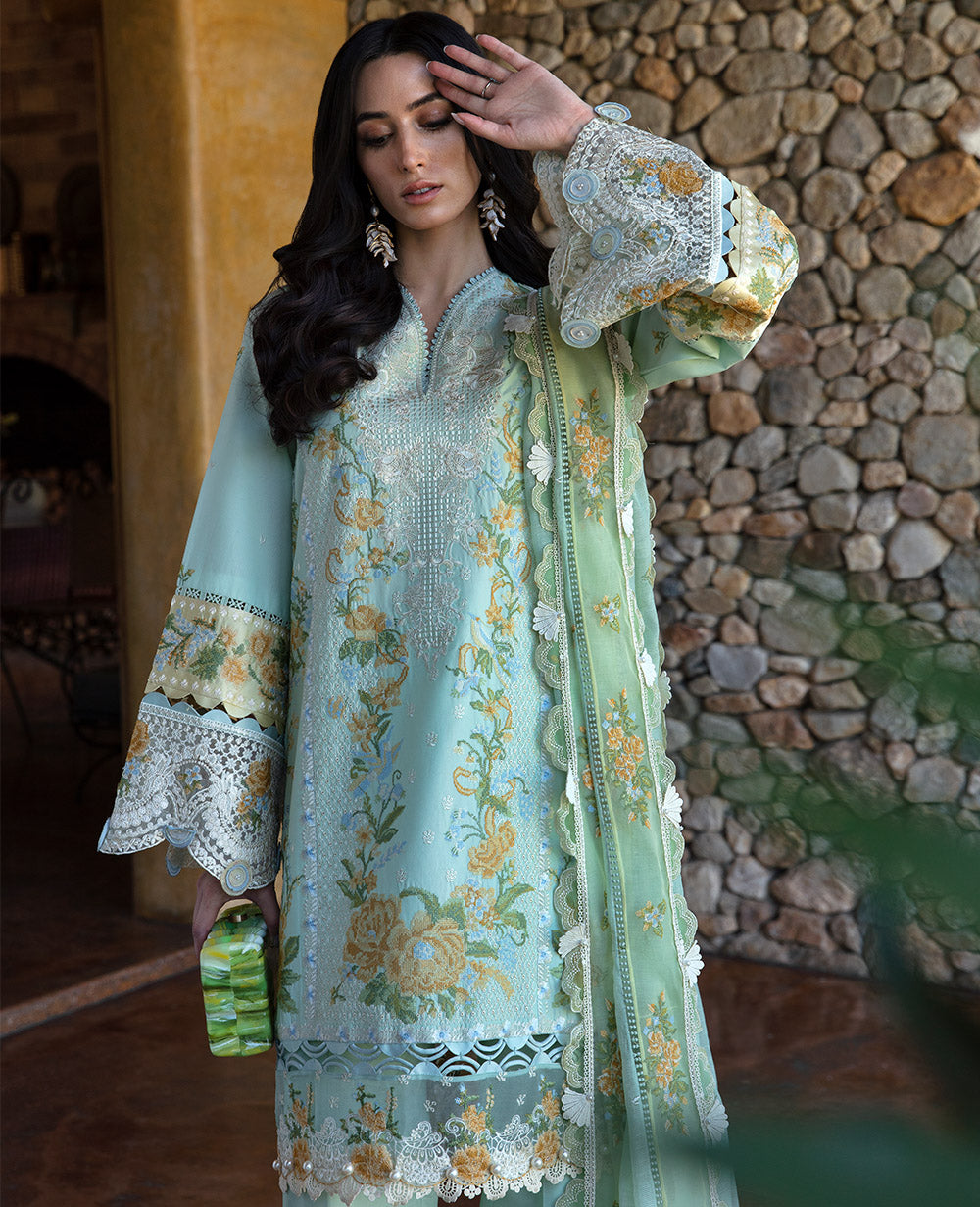 Republic Womenswear | Ilana Eid Luxury Lawn | Elaine - House Of Hania