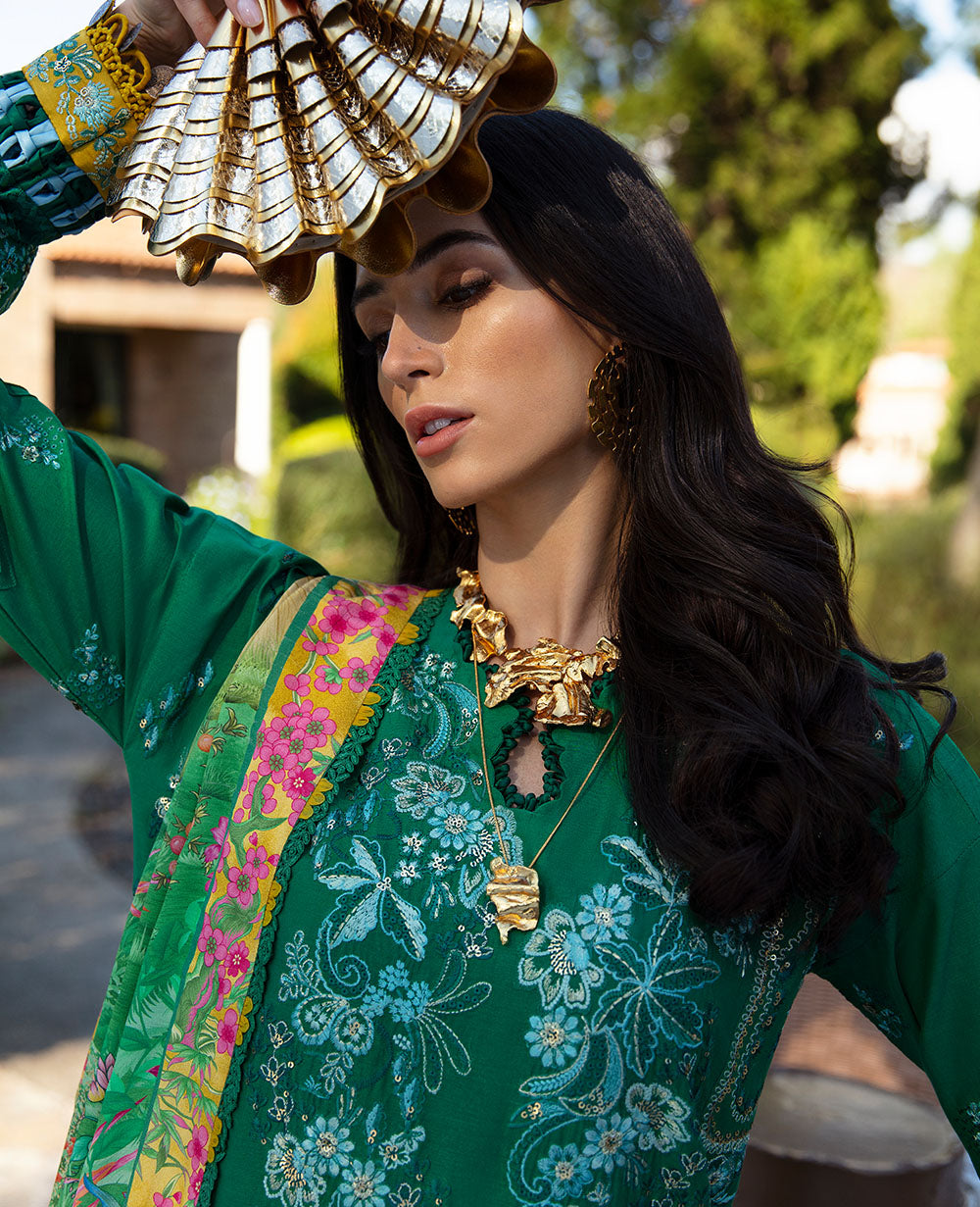 Republic Womenswear | Ilana Eid Luxury Lawn |Helene - House Of Hania