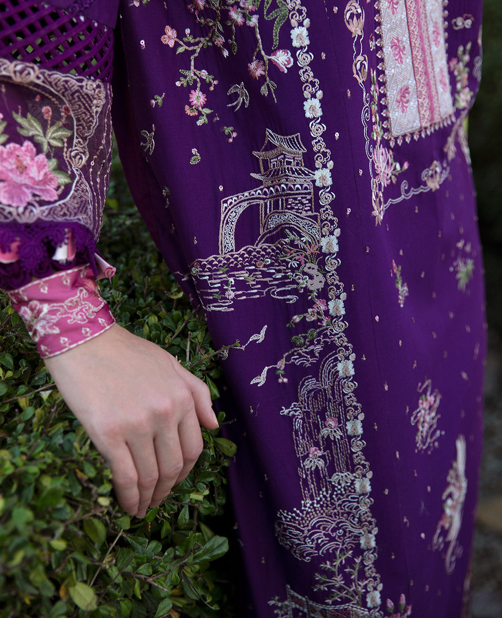 Republic Womenswear | Ilana Eid Luxury Lawn | Lisette - House Of Hania