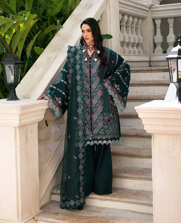 Republic Womenswear | Kalani Eid Luxury Lawn 25 | D1-B - Zehra - House Of Hania