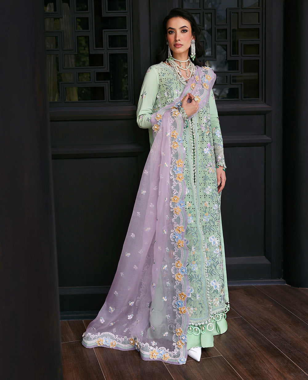 Republic Womenswear | Kalani Eid Luxury Lawn 25 | D2-B - Arzoo - House Of Hania