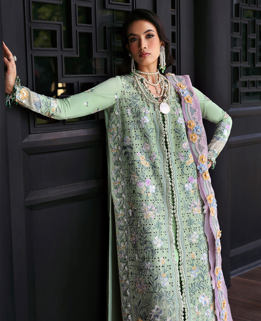 Republic Womenswear | Kalani Eid Luxury Lawn 25 | D2-B - Arzoo - House Of Hania