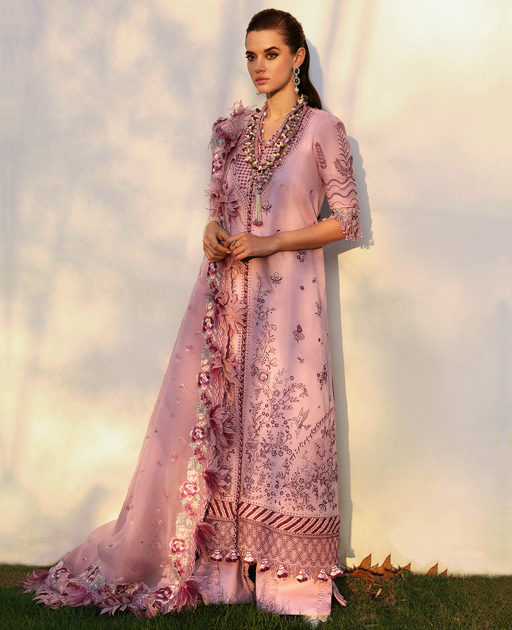 Republic Womenswear | Kalani Eid Luxury Lawn 25 | D4-B - Gulbahar - House Of Hania