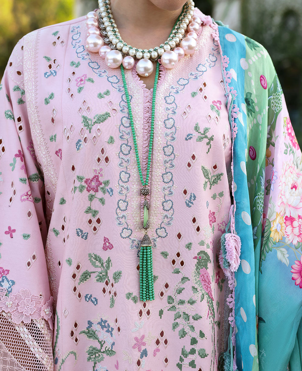 Republic Womenswear | Kalani Eid Luxury Lawn 25 | D5-A - Meher - House Of Hania