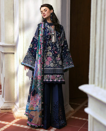 Republic Womenswear | Kalani Eid Luxury Lawn 25 | D5-B - Nyra - House Of Hania