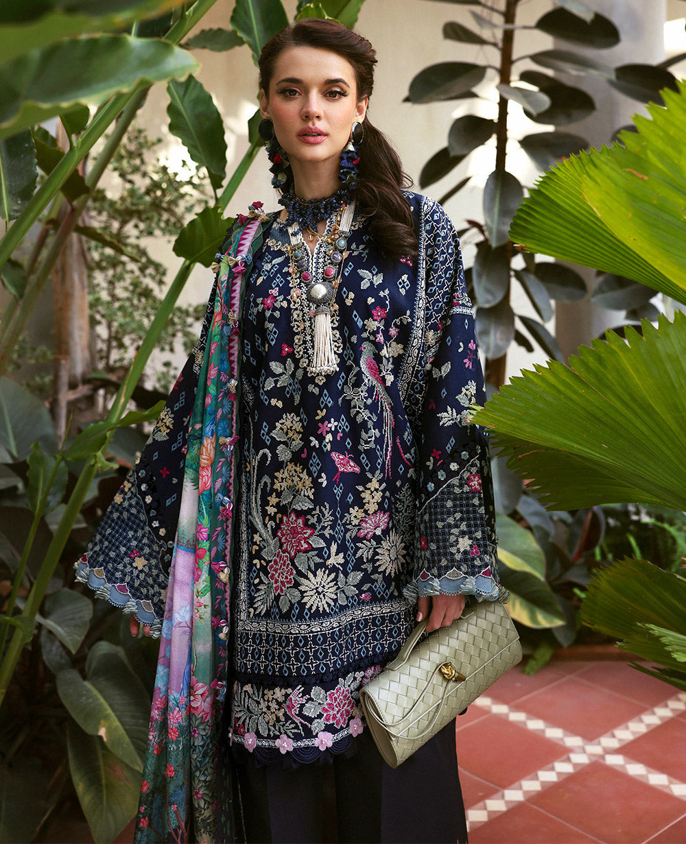 Republic Womenswear | Kalani Eid Luxury Lawn 25 | D5-B - Nyra - House Of Hania