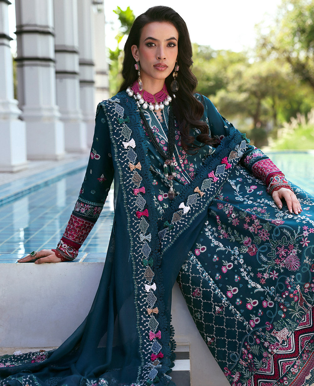 Republic Womenswear | Kalani Eid Luxury Lawn 25 | D6-B - Talia - House Of Hania