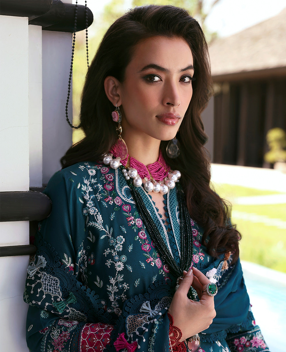 Republic Womenswear | Kalani Eid Luxury Lawn 25 | D6-B - Talia - House Of Hania
