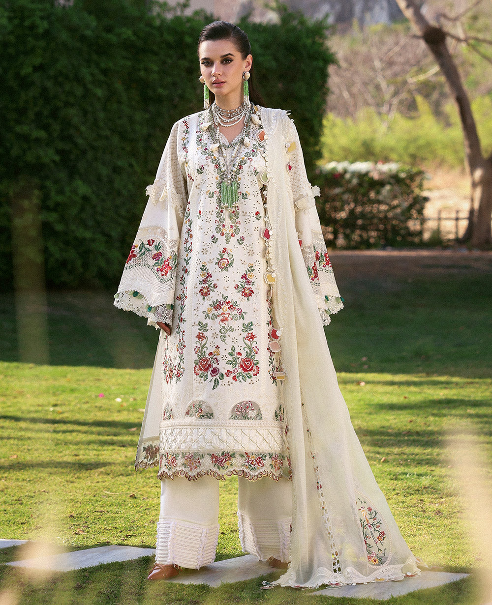 Republic Womenswear | Kalani Eid Luxury Lawn 25 | D7-A - Mira - House Of Hania