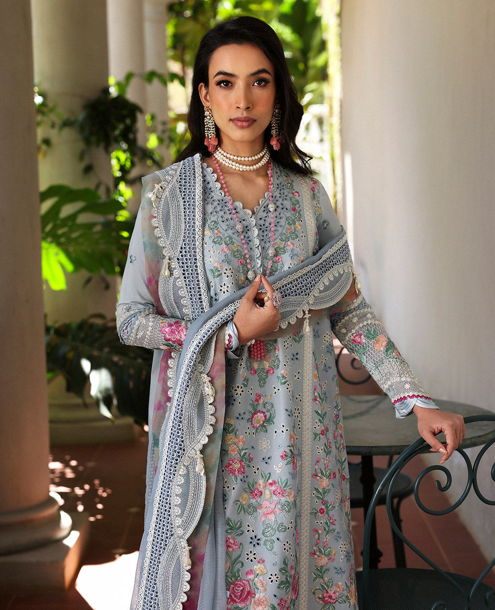 Republic Womenswear | Kalani Eid Luxury Lawn 25 | D7-B - Hoor - House Of Hania