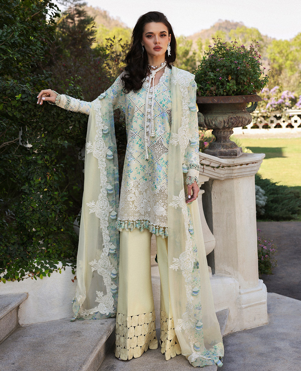 Republic Womenswear | Kalani Eid Luxury Lawn 25 | D8-A - Zuri - House Of Hania