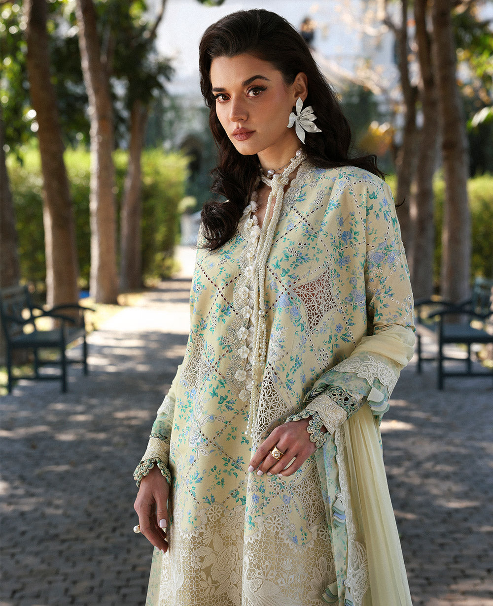 Republic Womenswear | Kalani Eid Luxury Lawn 25 | D8-A - Zuri - House Of Hania