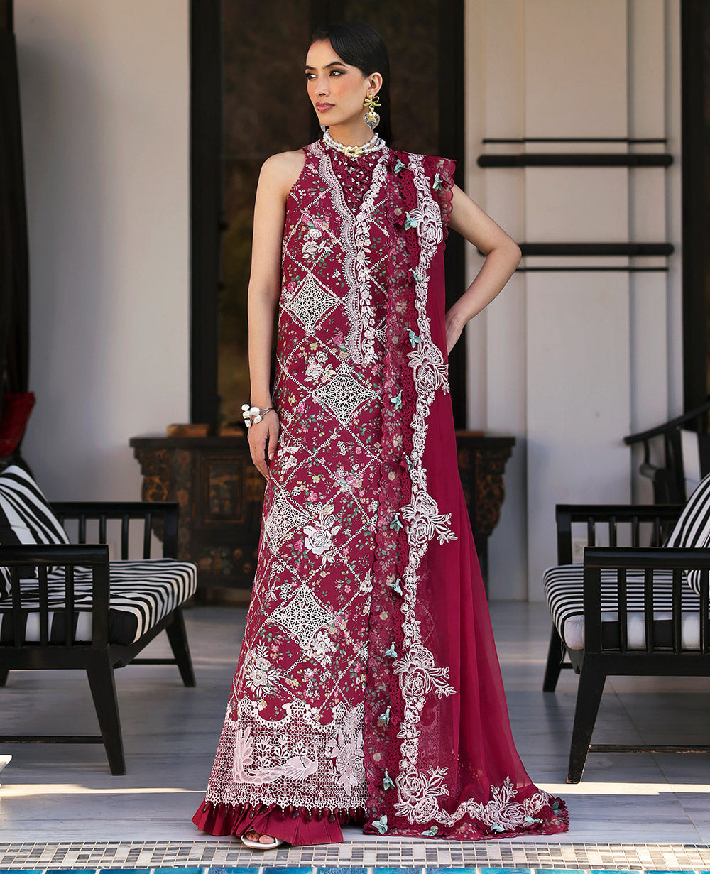 Republic Womenswear | Kalani Eid Luxury Lawn 25 | D8-B - Lyanna - House Of Hania