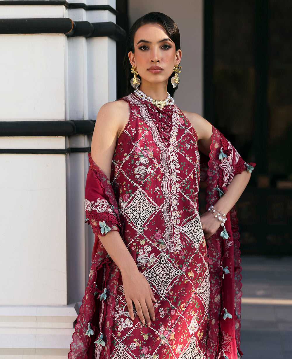 Republic Womenswear | Kalani Eid Luxury Lawn 25 | D8-B - Lyanna - House Of Hania