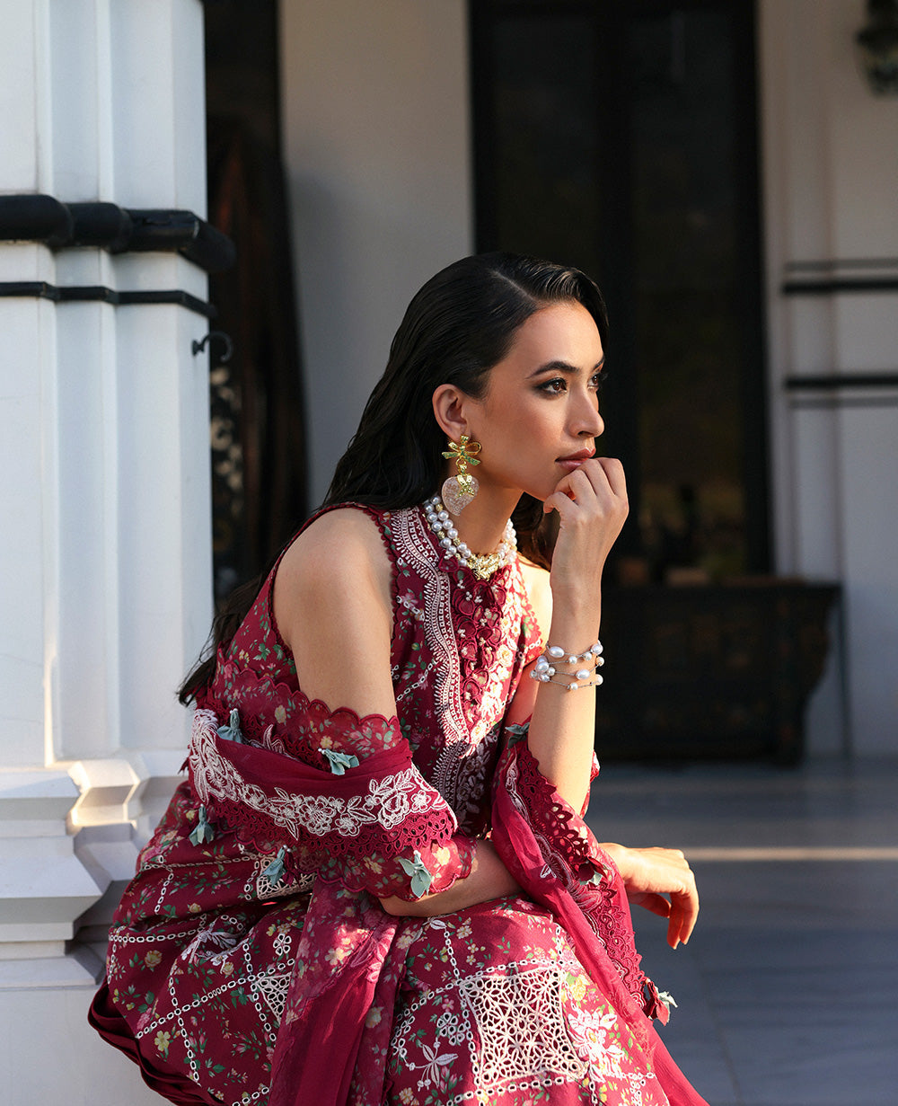 Republic Womenswear | Kalani Eid Luxury Lawn 25 | D8-B - Lyanna - House Of Hania