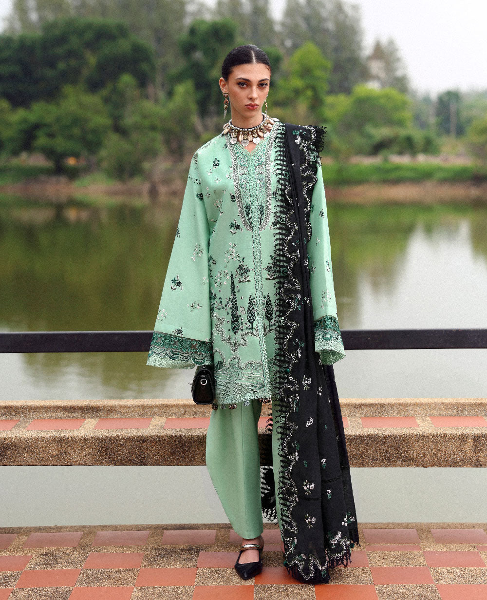 Republic Womenswear | Lilas Lawn 26 | Sereya - House Of Hania
