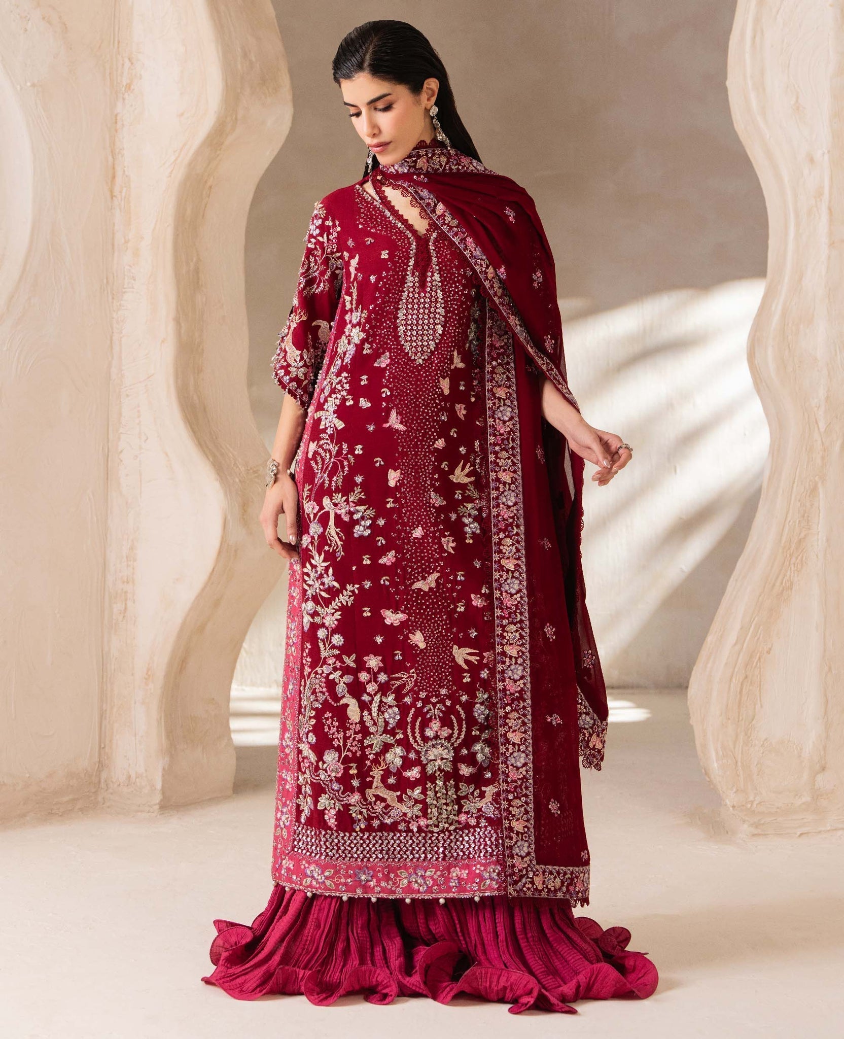 Republic Womenswear | Luxury Formal 26 | Crimson - House Of Hania