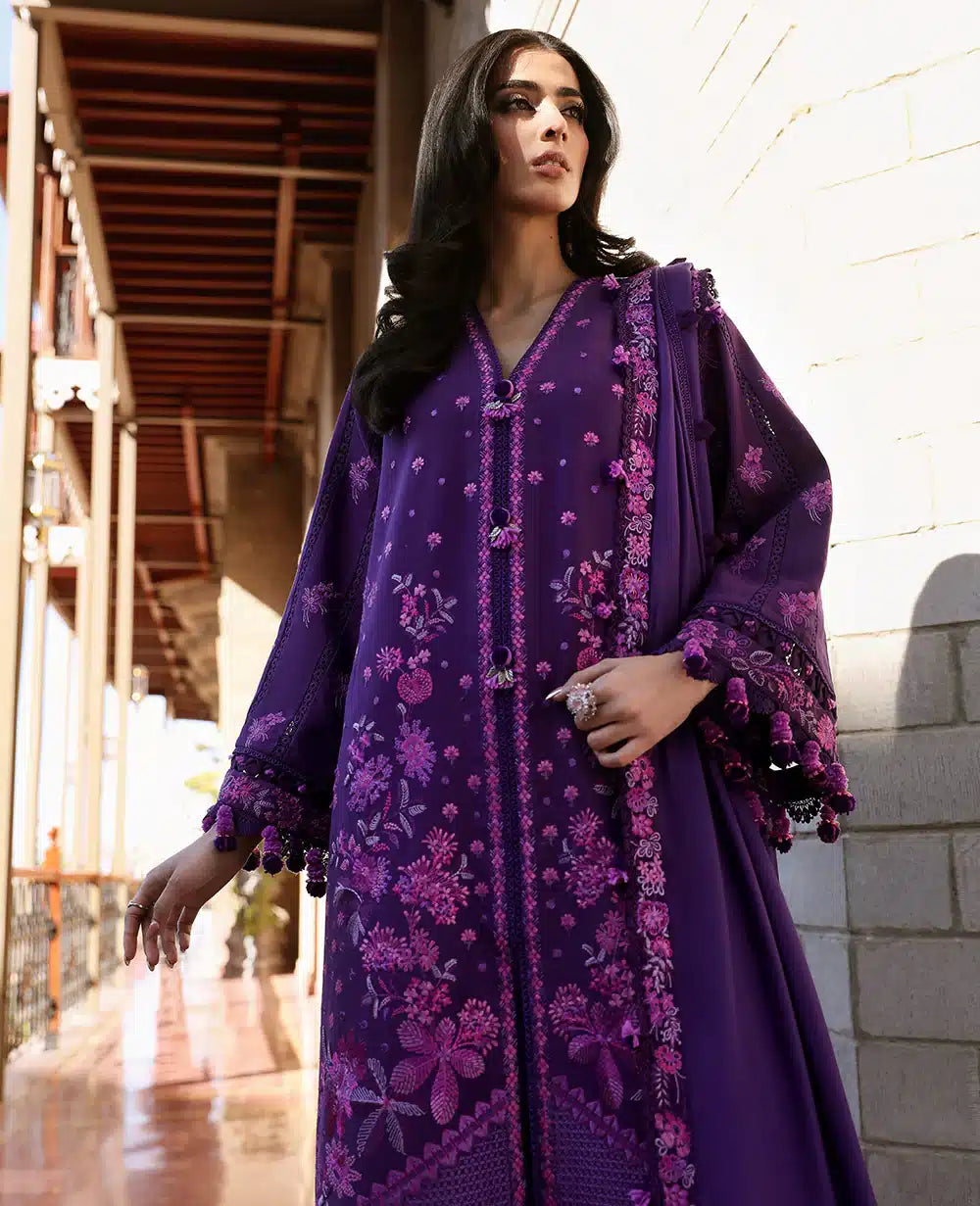 Republic Womenswear | Noemei Luxury Shawl 23 | NWU23-D1-B - House Of Hania