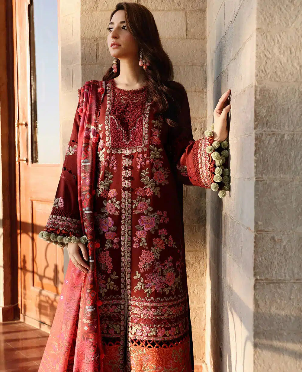 Republic Womenswear | Noemei Luxury Shawl 23 | NWU23-D7-B - House Of Hania