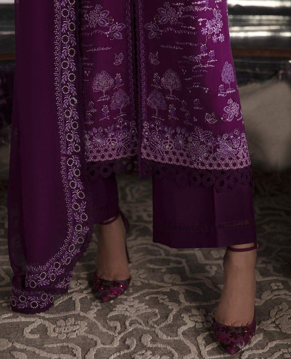Republic Womenswear | Premium Pret 25 | RPP-06 (Prune de myrtille) - House Of Hania