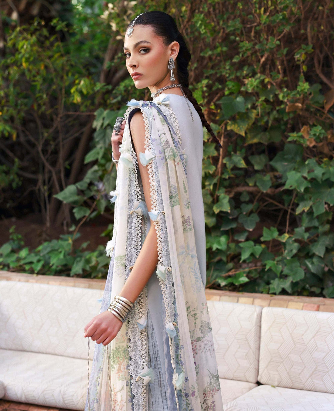 Republic Womenswear | Reine Luxury Lawn 26 | Iris - House Of Hania