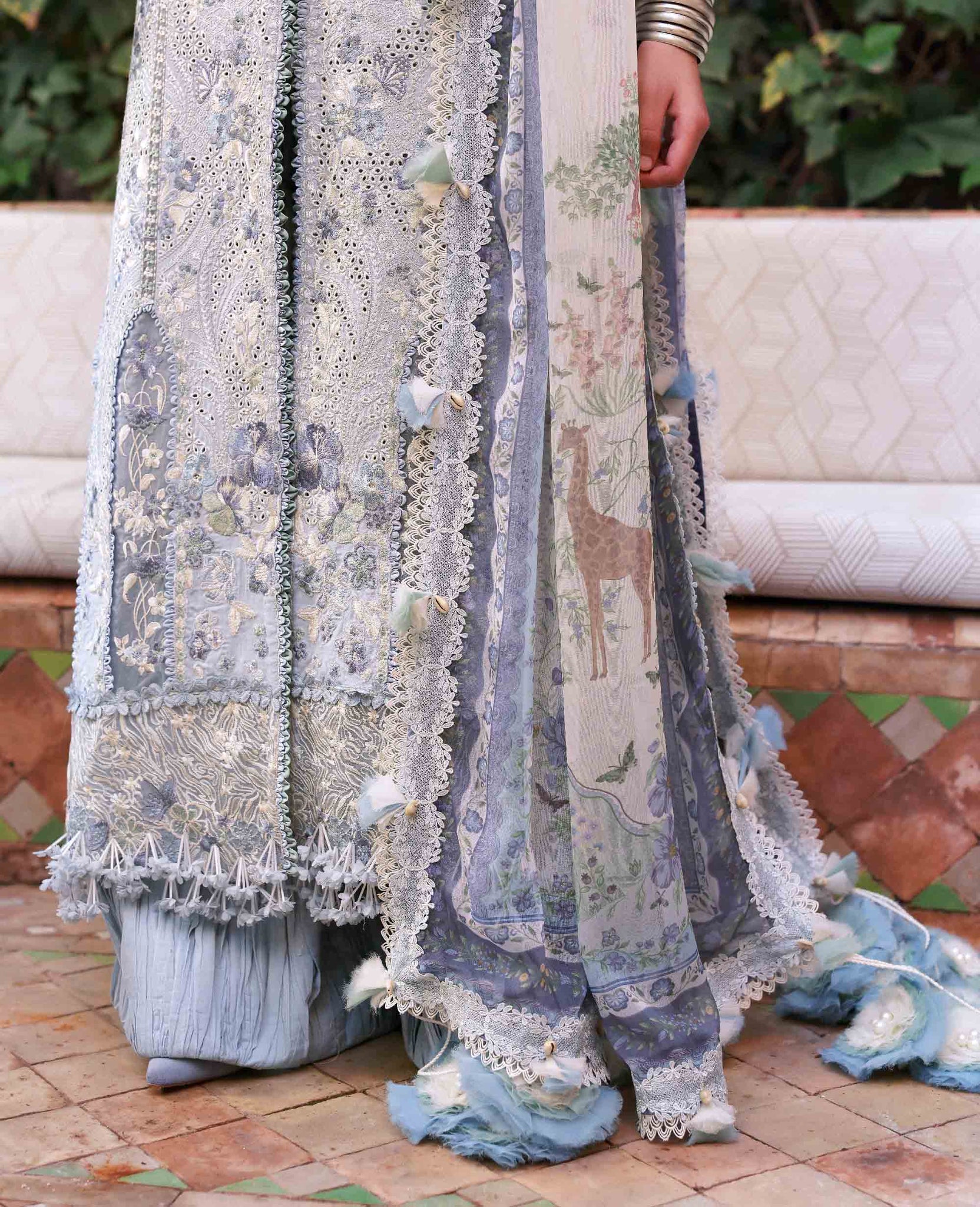 Republic Womenswear | Reine Luxury Lawn 26 | Iris - House Of Hania