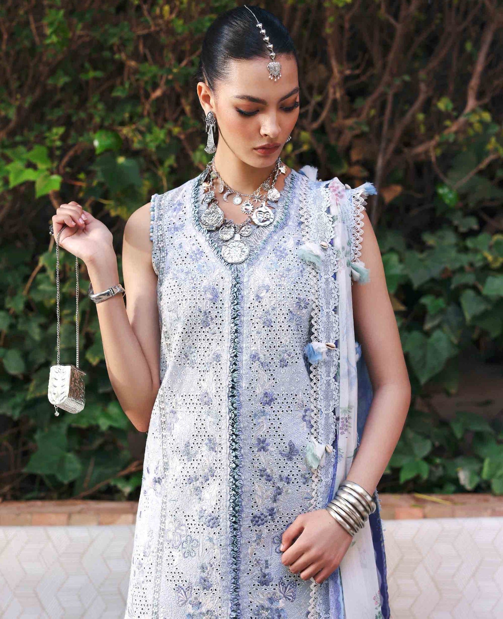 Republic Womenswear | Reine Luxury Lawn 26 | Iris - House Of Hania