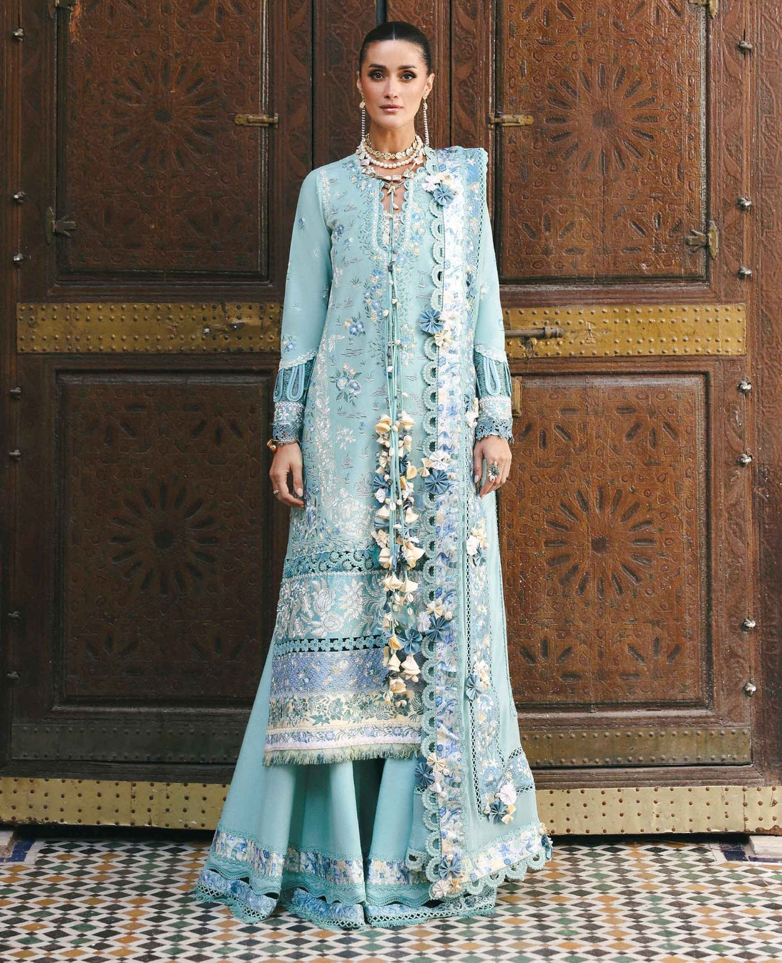 Republic Womenswear | Reine Luxury Lawn 26 | Lilas - House Of Hania