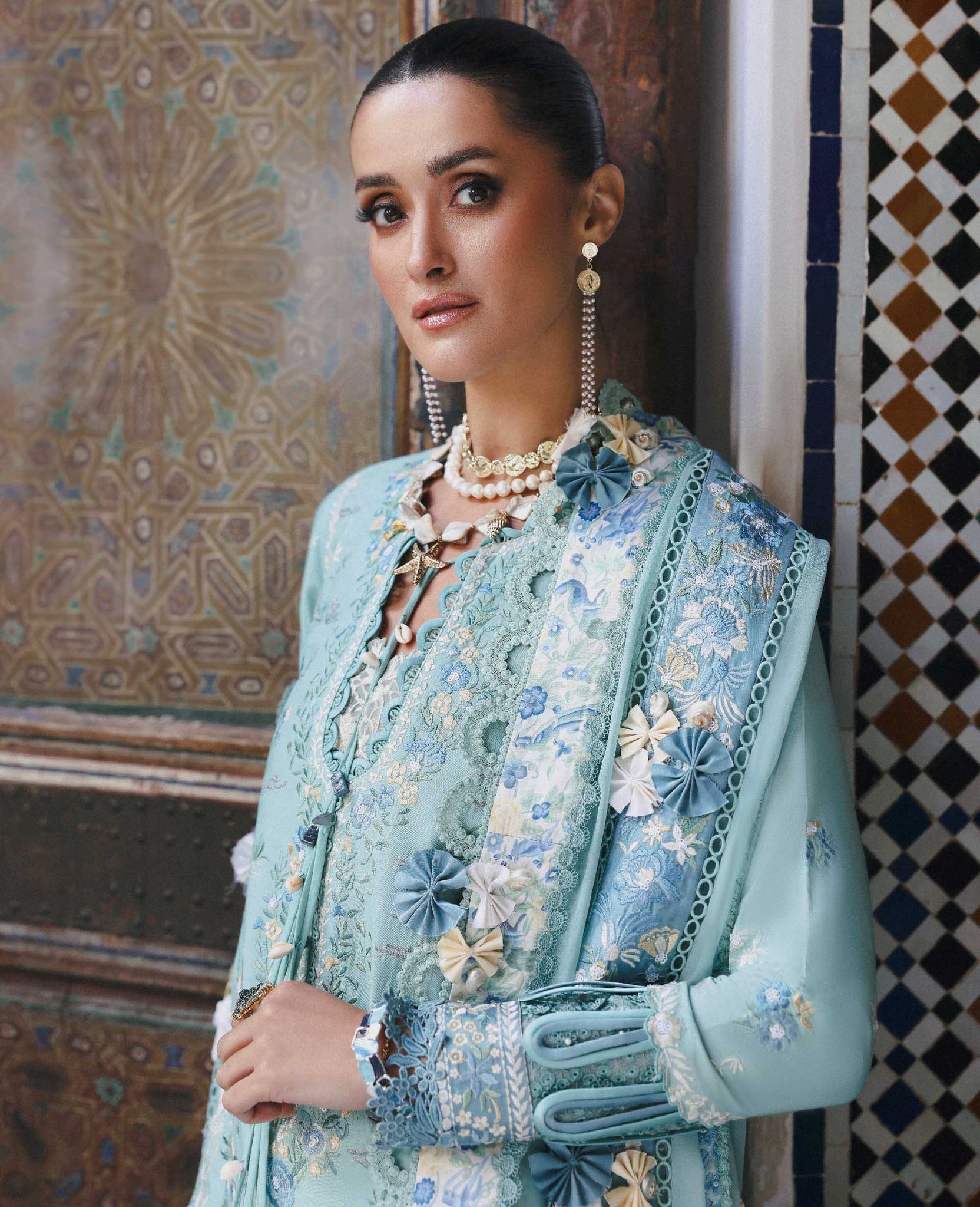 Republic Womenswear | Reine Luxury Lawn 26 | Lilas - House Of Hania