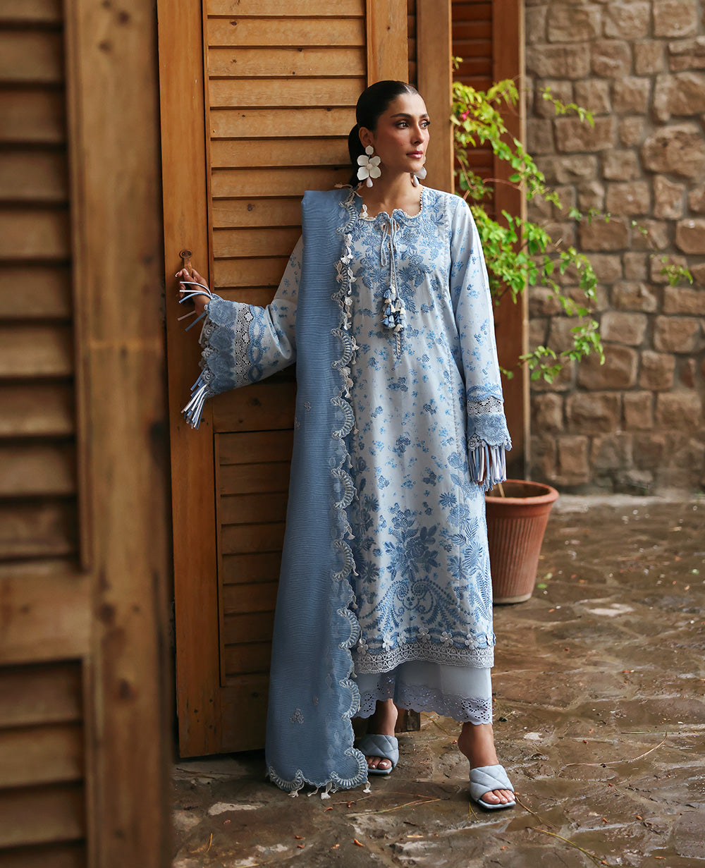Republic Womenswear | Talia Luxury Lawn 25 | D2-B - Mireya - House Of Hania