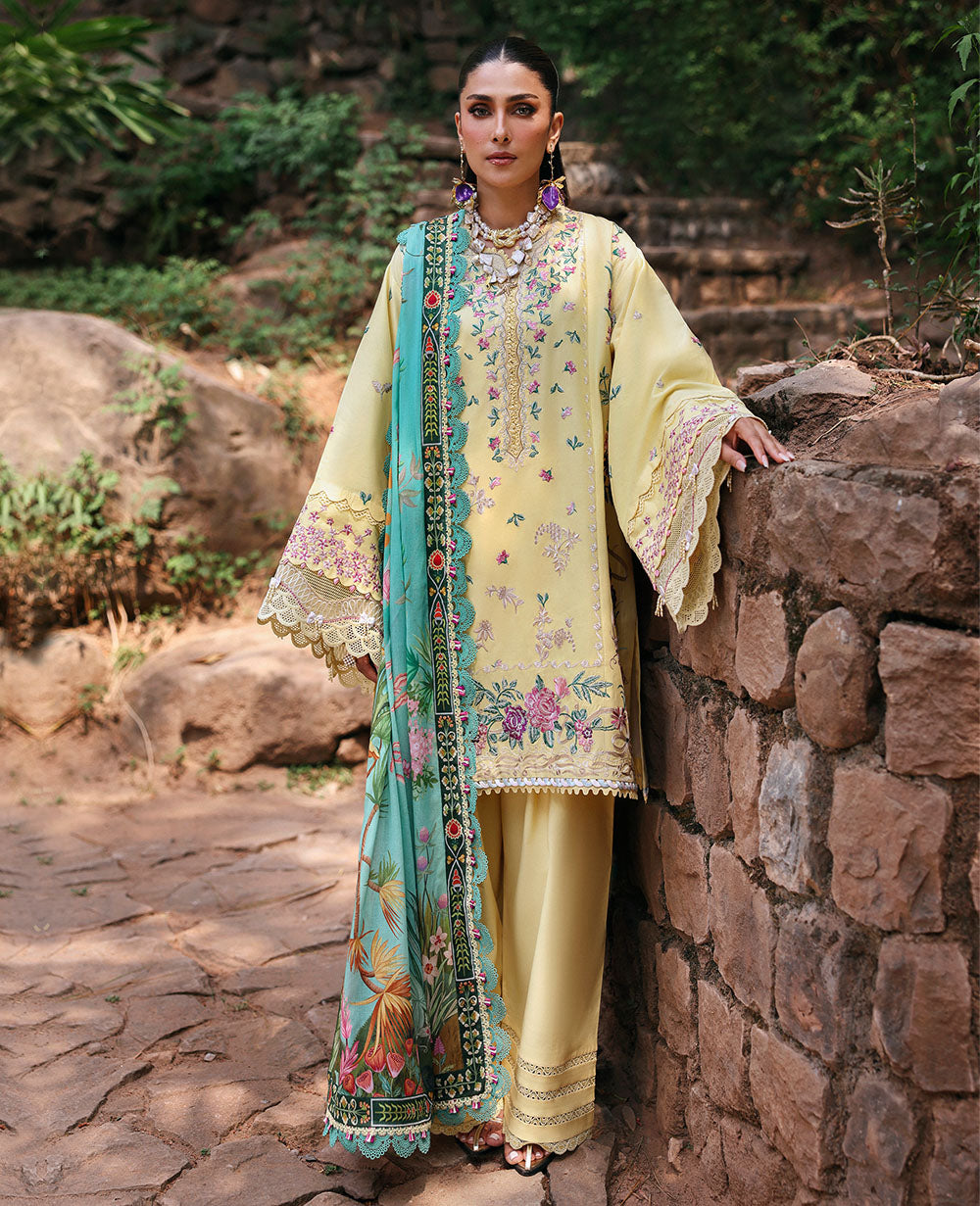 Republic Womenswear | Talia Luxury Lawn 25 | D3-A - Lina - House Of Hania