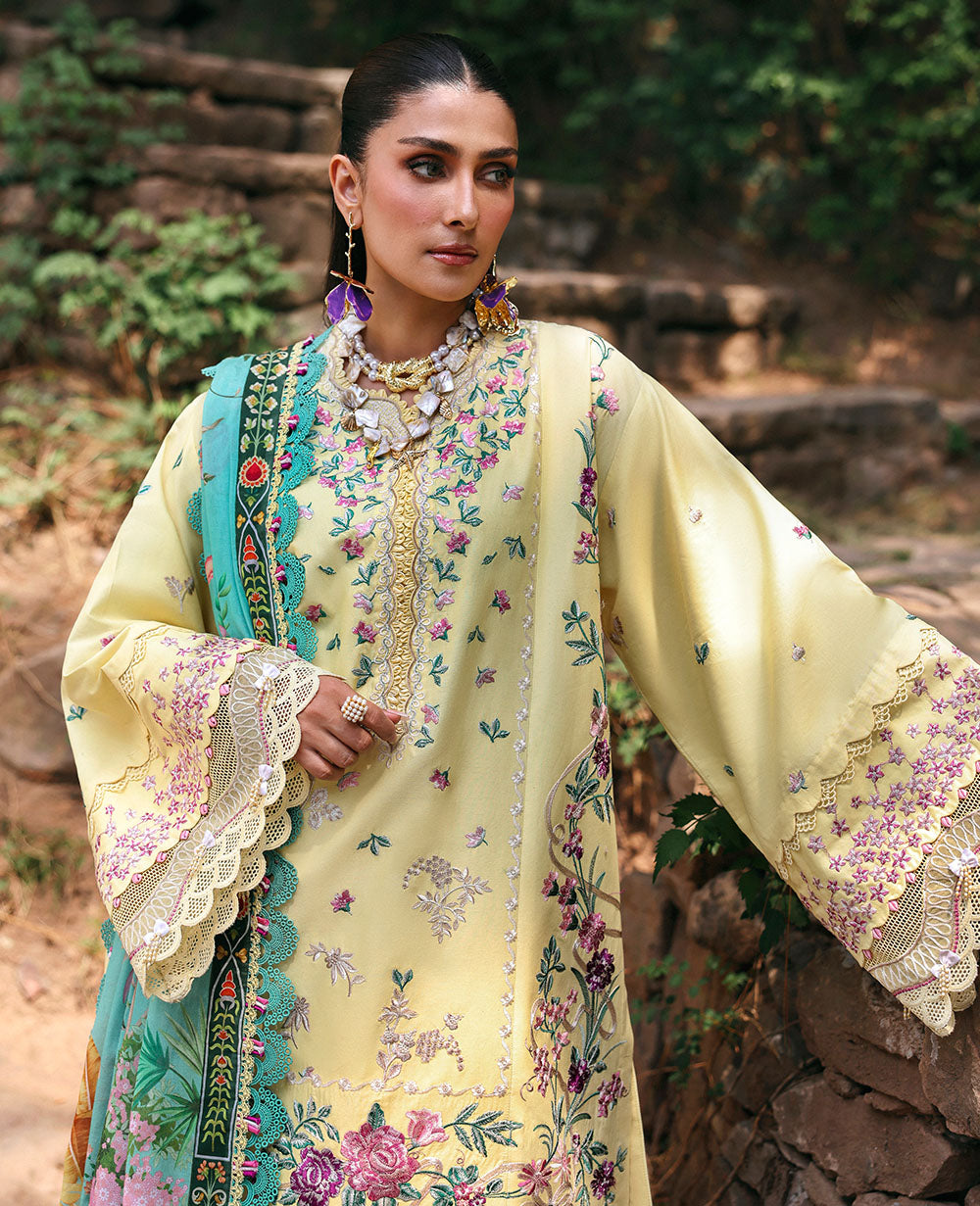 Republic Womenswear | Talia Luxury Lawn 25 | D3-A - Lina - House Of Hania
