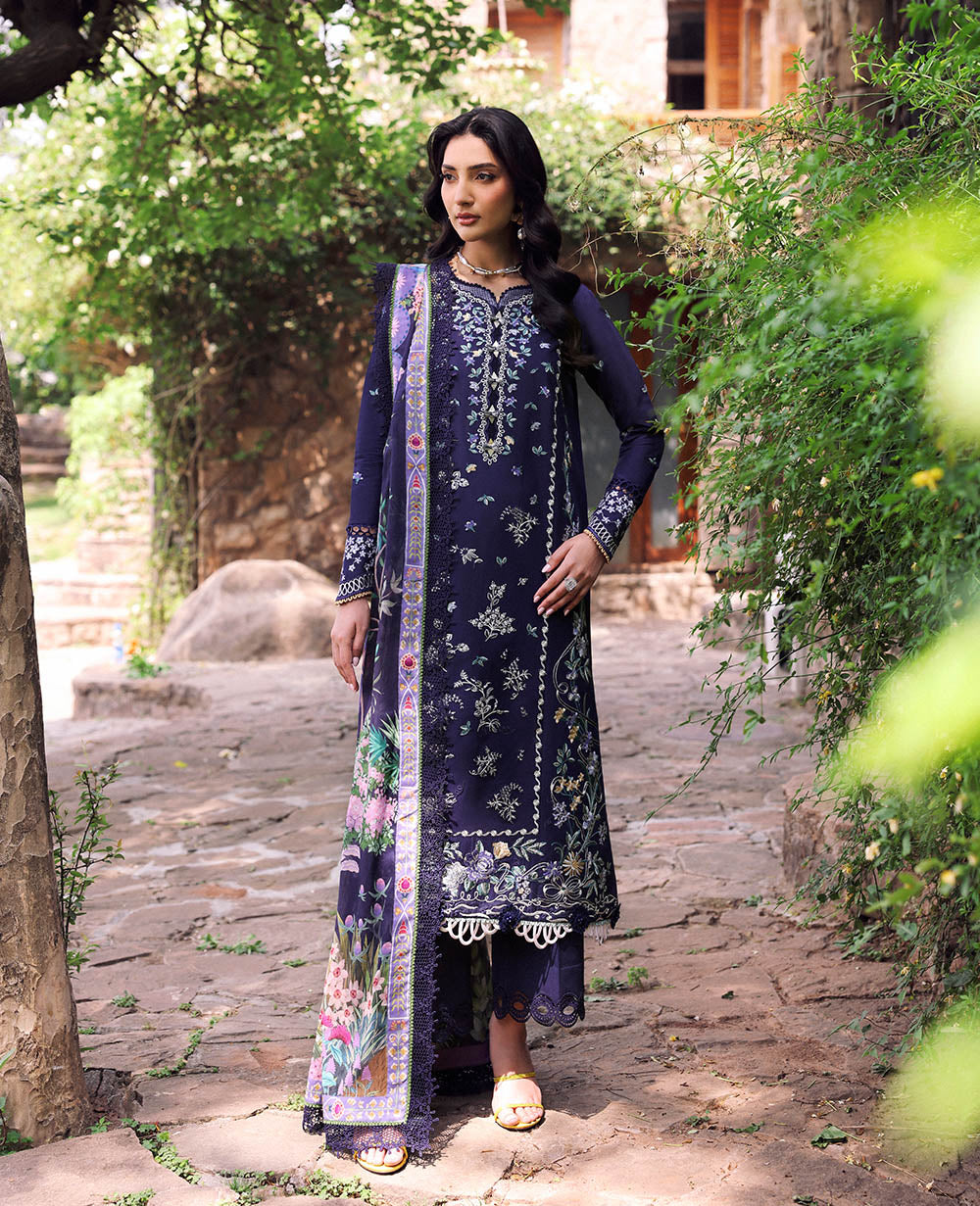 Republic Womenswear | Talia Luxury Lawn 25 | D3-B - Saia - House Of Hania
