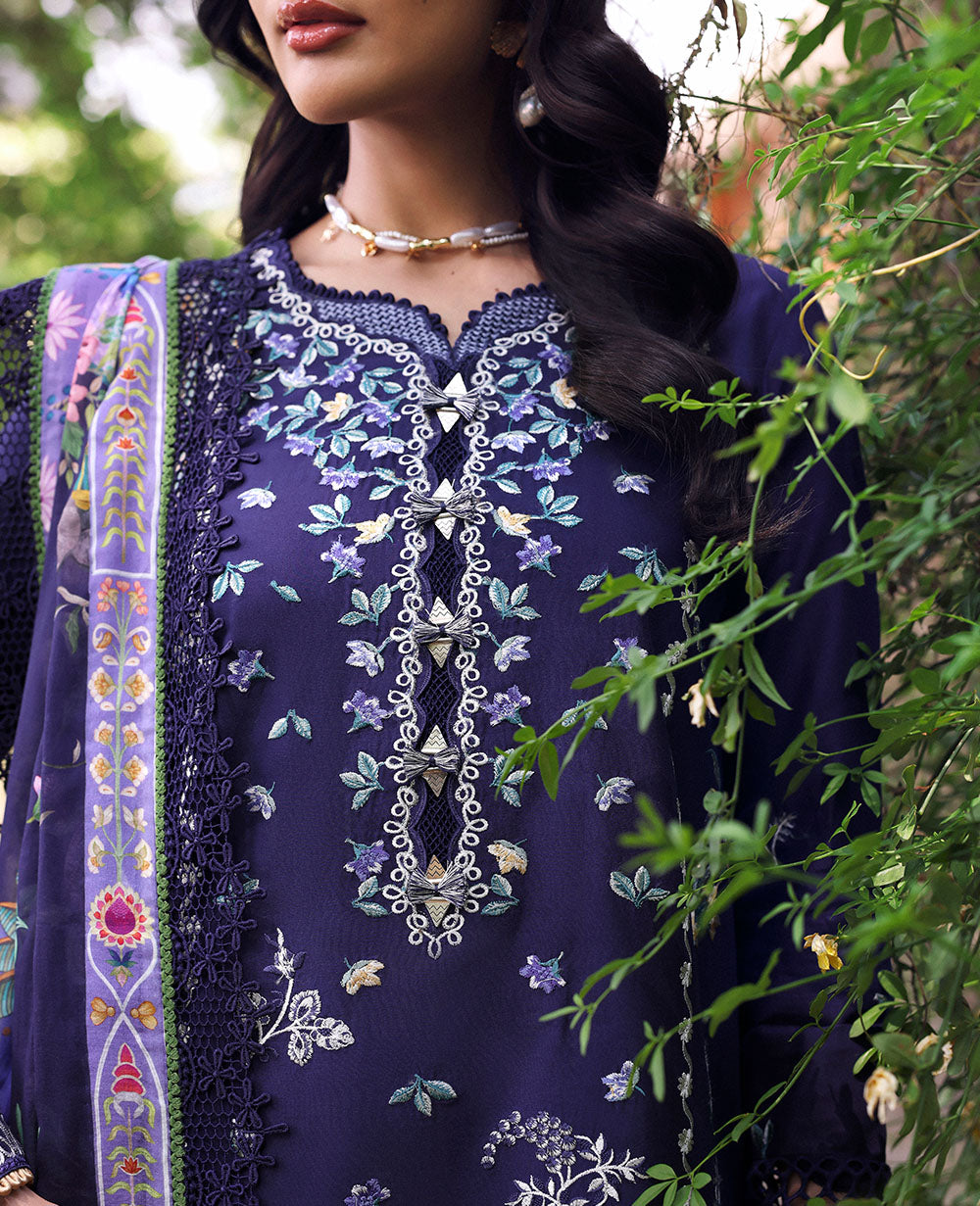 Republic Womenswear | Talia Luxury Lawn 25 | D3-B - Saia - House Of Hania