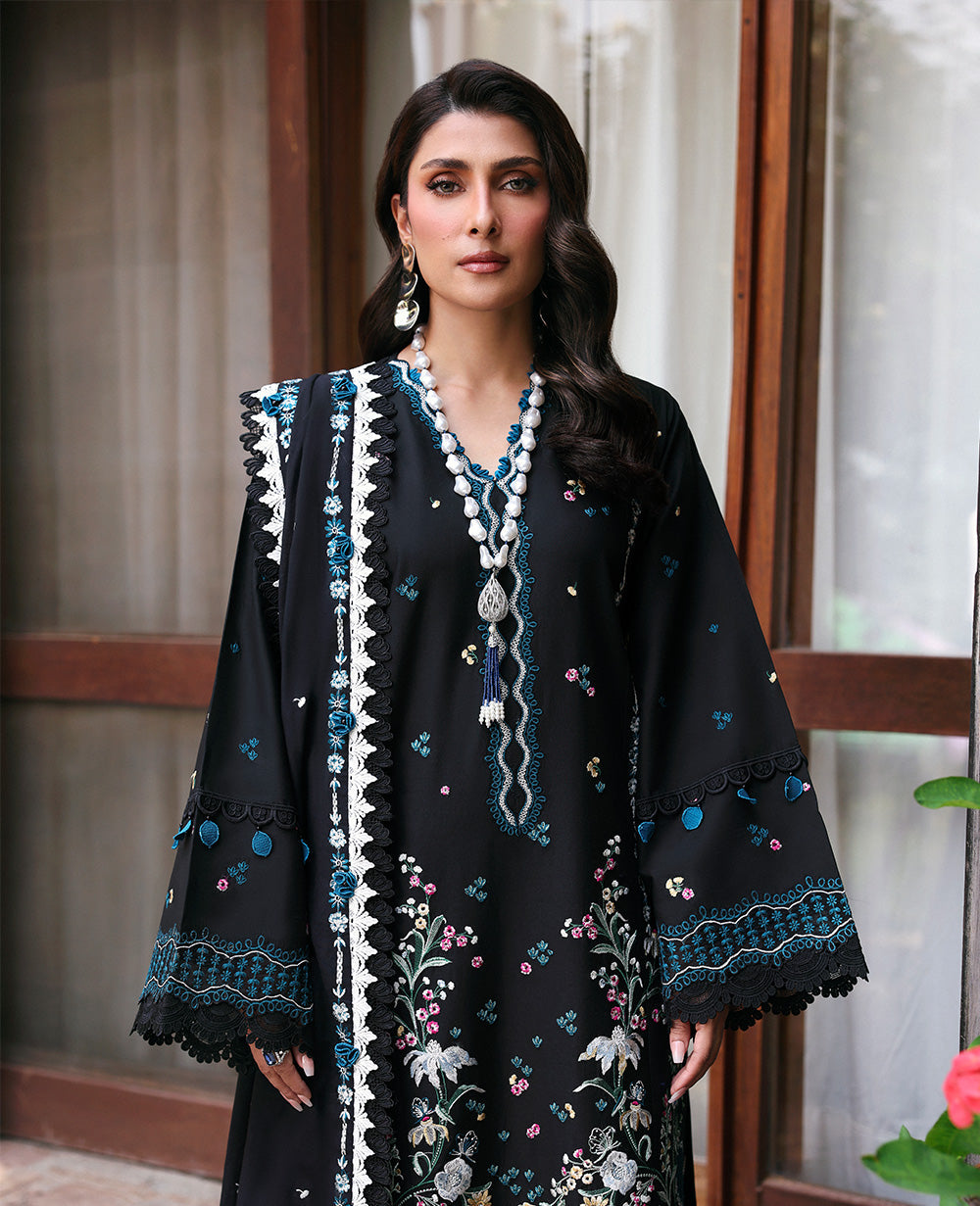 Republic Womenswear | Talia Luxury Lawn 25 | D5-B - Zaraé - House Of Hania