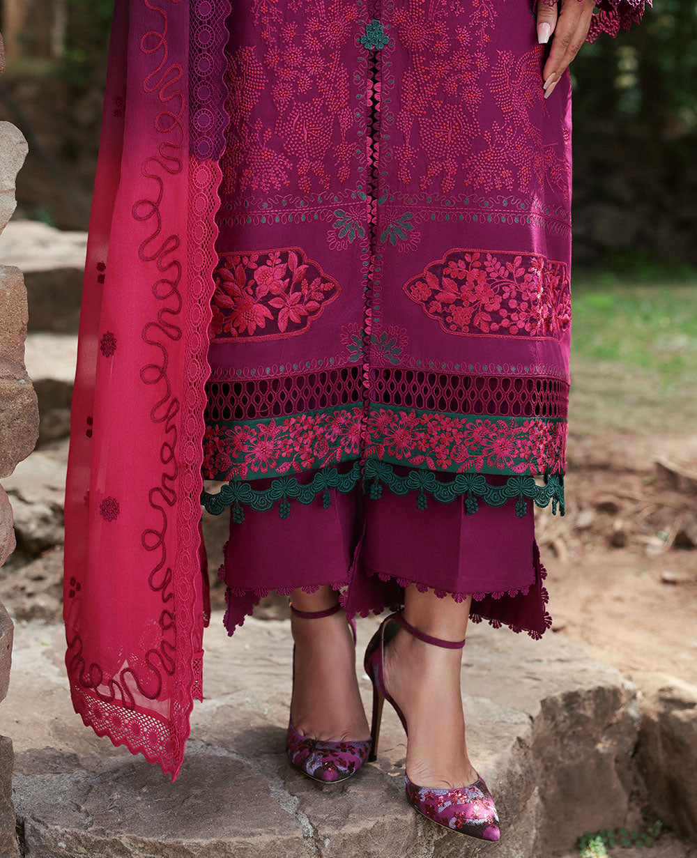 Republic Womenswear | Talia Luxury Lawn 25 | D7-B - Elin - House Of Hania