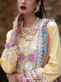 Roheenaz | Dahlia Embroidered Lawn 24 | Daffodil - House Of Hania