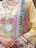 Roheenaz | Dahlia Embroidered Lawn 24 | Daffodil - House Of Hania