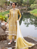 Roheenaz | Dahlia Embroidered Lawn 24 | Forsythia - House Of Hania