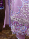 Roheenaz | Dahlia Embroidered Lawn 24 | Hyacinth - House Of Hania