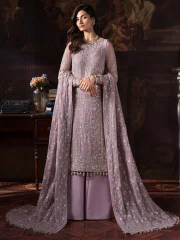 Rouge by Zarif Embroidered Chiffon 3Pc Suit ZRW-05 FLORENCE - House Of Hania