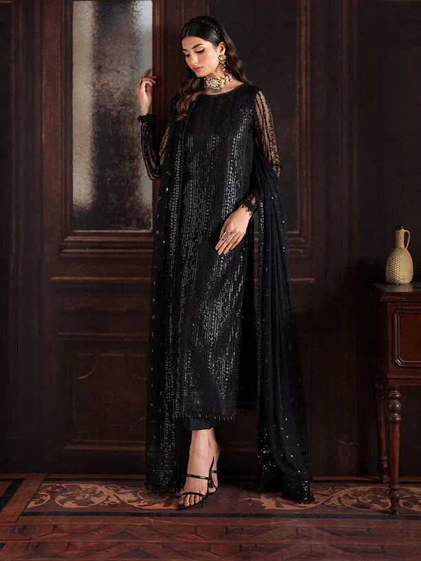 Rouge by Zarif Embroidered Net 3Pc Suit ZRW-06 FRANCES - House Of Hania