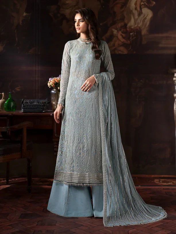 Rouge by Zarif Embroidered Net 3Pc Suit ZRW-07 SYNTHIA - House Of Hania