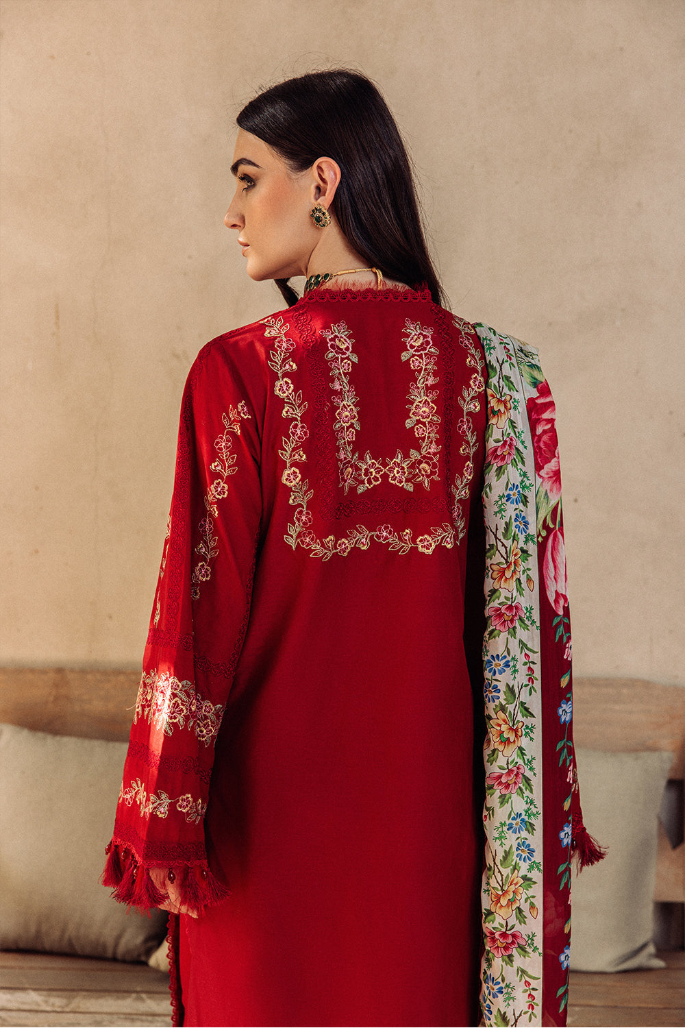 SAIRA RIZWAN-ROISE SR-05-LUXURY LAWN COLLECTION'23 - House Of Hania