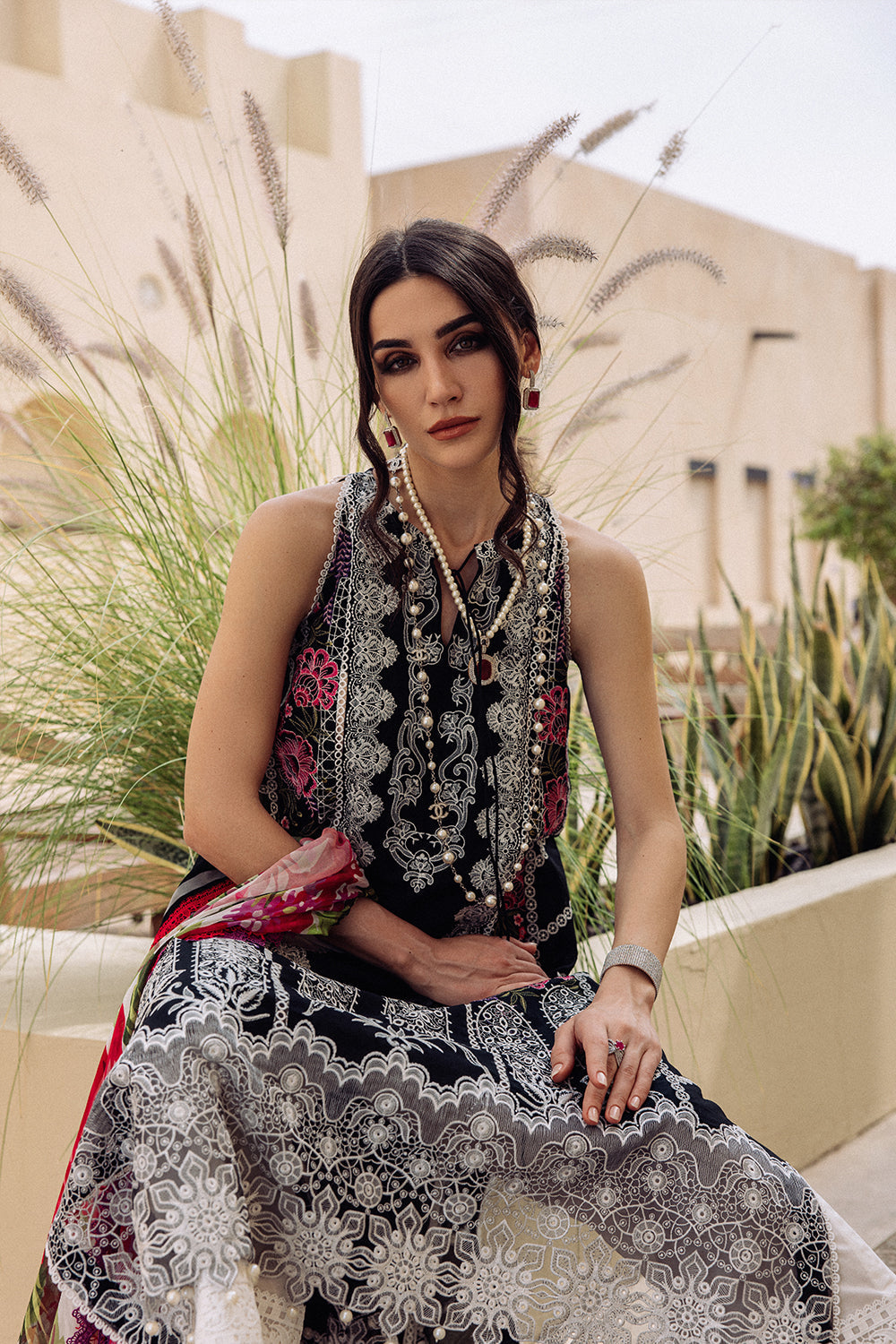 SAIRA RIZWAN-SALVIA SR-04-LUXURY LAWN COLLECTION'23 - House Of Hania