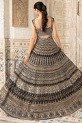 Motifz | Couture Wedding Wear | 0088-SURREAL HAND EMBELLISHED RAW SILK STITCHED